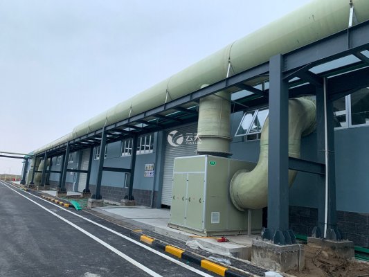 廢氣處理工程前置風機及外管、管廊架